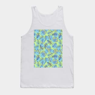 Leaf Line Art Tank Top